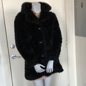 Burning Man Faux Fur Coat